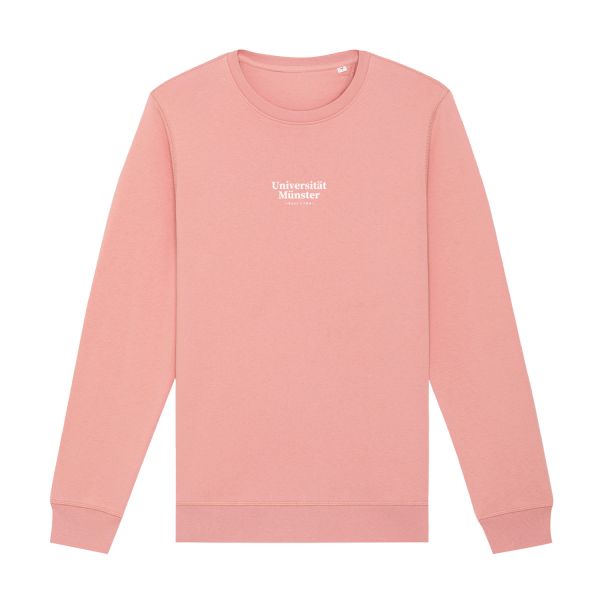 Unisex Organic Sweater, canyon pink, kurzgesagt